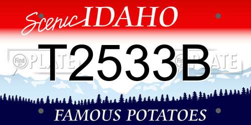 T2533B Idaho License Plate