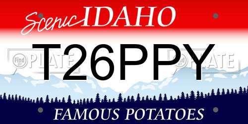 T26PPY Idaho License Plate