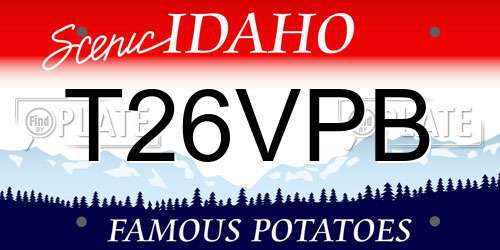 T26VPB Idaho License Plate