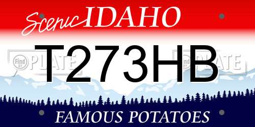 T273HB Idaho License Plate