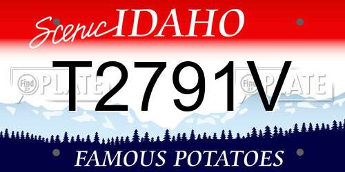T2791V Idaho License Plate