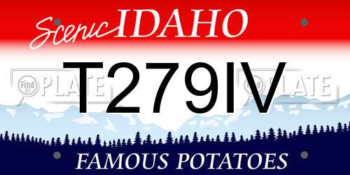 T279IV Idaho License Plate