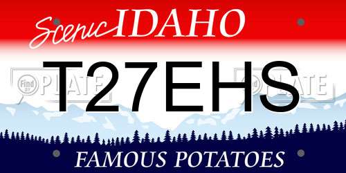 T27EHS Idaho License Plate