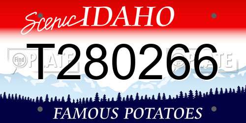 T280266 Idaho License Plate