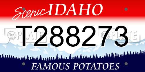 T288273 Idaho License Plate
