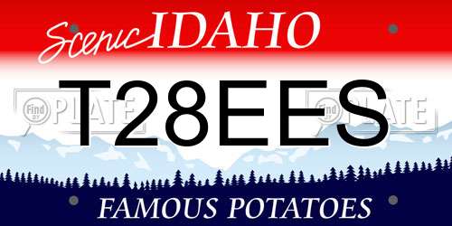 T28EES Idaho License Plate