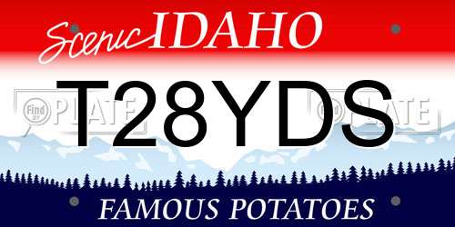 T28YDS Idaho License Plate