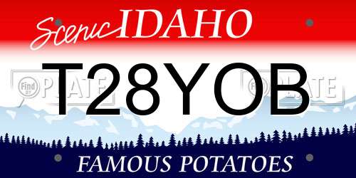 T28YOB Idaho License Plate