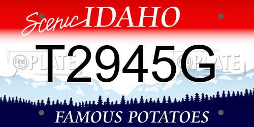 T2945G Idaho License Plate