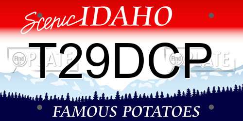 T29DCP Idaho License Plate