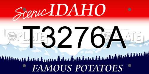 T3276A Idaho License Plate