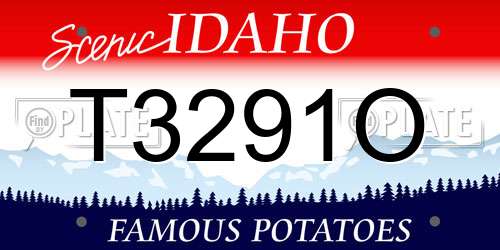 T3291O Idaho License Plate