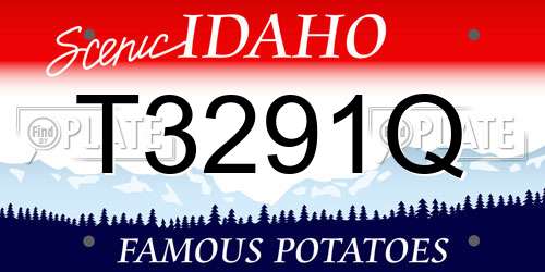 T3291Q Idaho License Plate