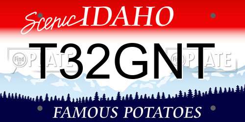 T32GNT Idaho License Plate