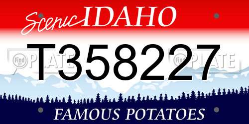 T358227 Idaho License Plate