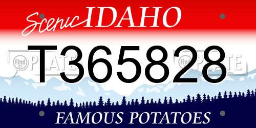 T365828 Idaho License Plate