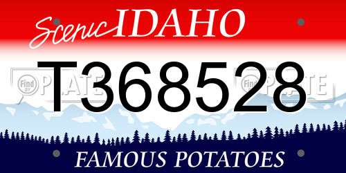 T368528 Idaho License Plate