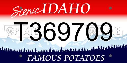 T369709 Idaho License Plate