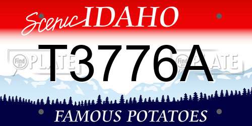 T3776A Idaho License Plate