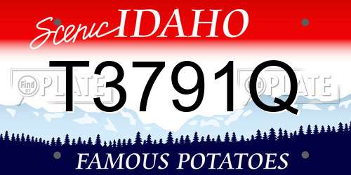T3791Q Idaho License Plate