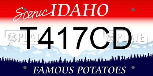 T417CD Idaho License Plate