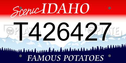 T426427 Idaho License Plate