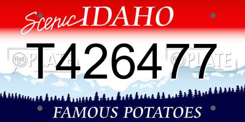 T426477 Idaho License Plate