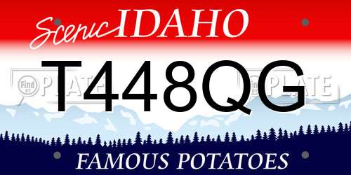 T448QG Idaho License Plate