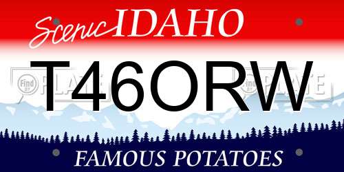 T46ORW Idaho License Plate