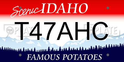 T47AHC Idaho License Plate