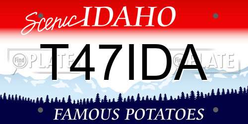 T47IDA Idaho License Plate