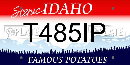 T485IP Idaho License Plate
