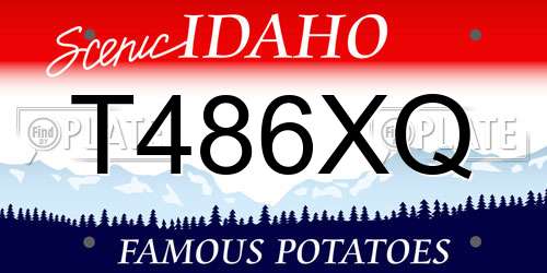 T486XQ Idaho License Plate