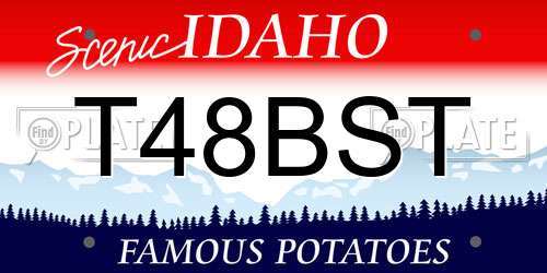 T48BST Idaho License Plate