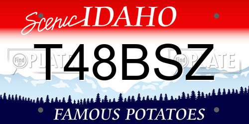 T48BSZ Idaho License Plate
