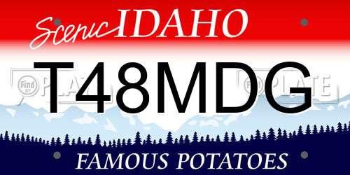 T48MDG Idaho License Plate
