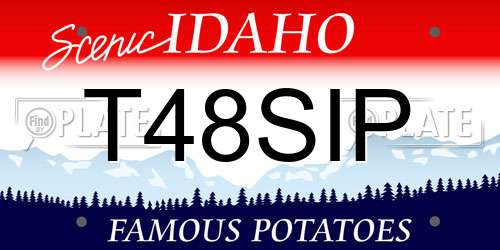 T48SIP Idaho License Plate