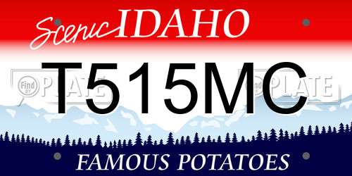 T515MC Idaho License Plate