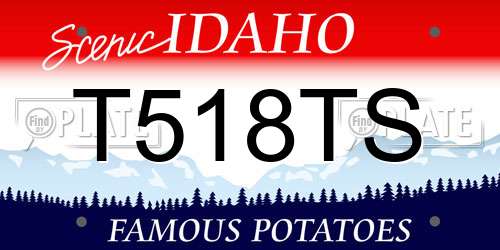 T518TS Idaho License Plate