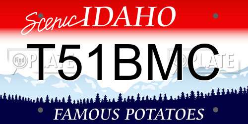 T51BMC Idaho License Plate