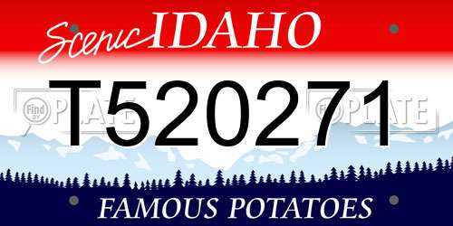 T520271 Idaho License Plate