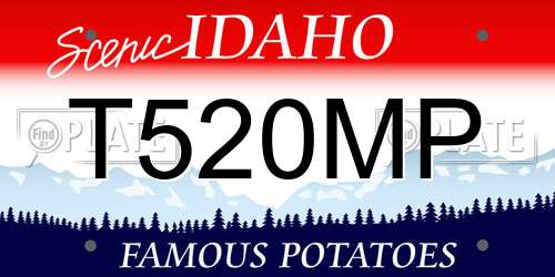T520MP Idaho License Plate