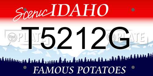T5212G Idaho License Plate