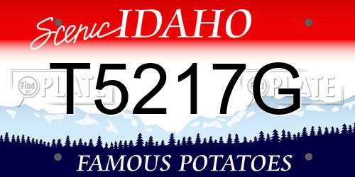 T5217G Idaho License Plate