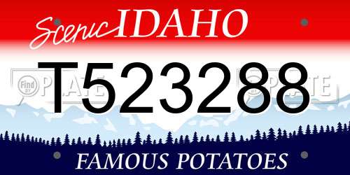 T523288 Idaho License Plate