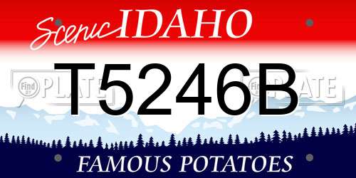 T5246B Idaho License Plate