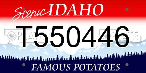 T550446 Idaho License Plate