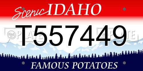 T557449 Idaho License Plate