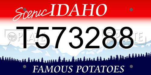 T573288 Idaho License Plate