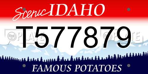 T577879 Idaho License Plate